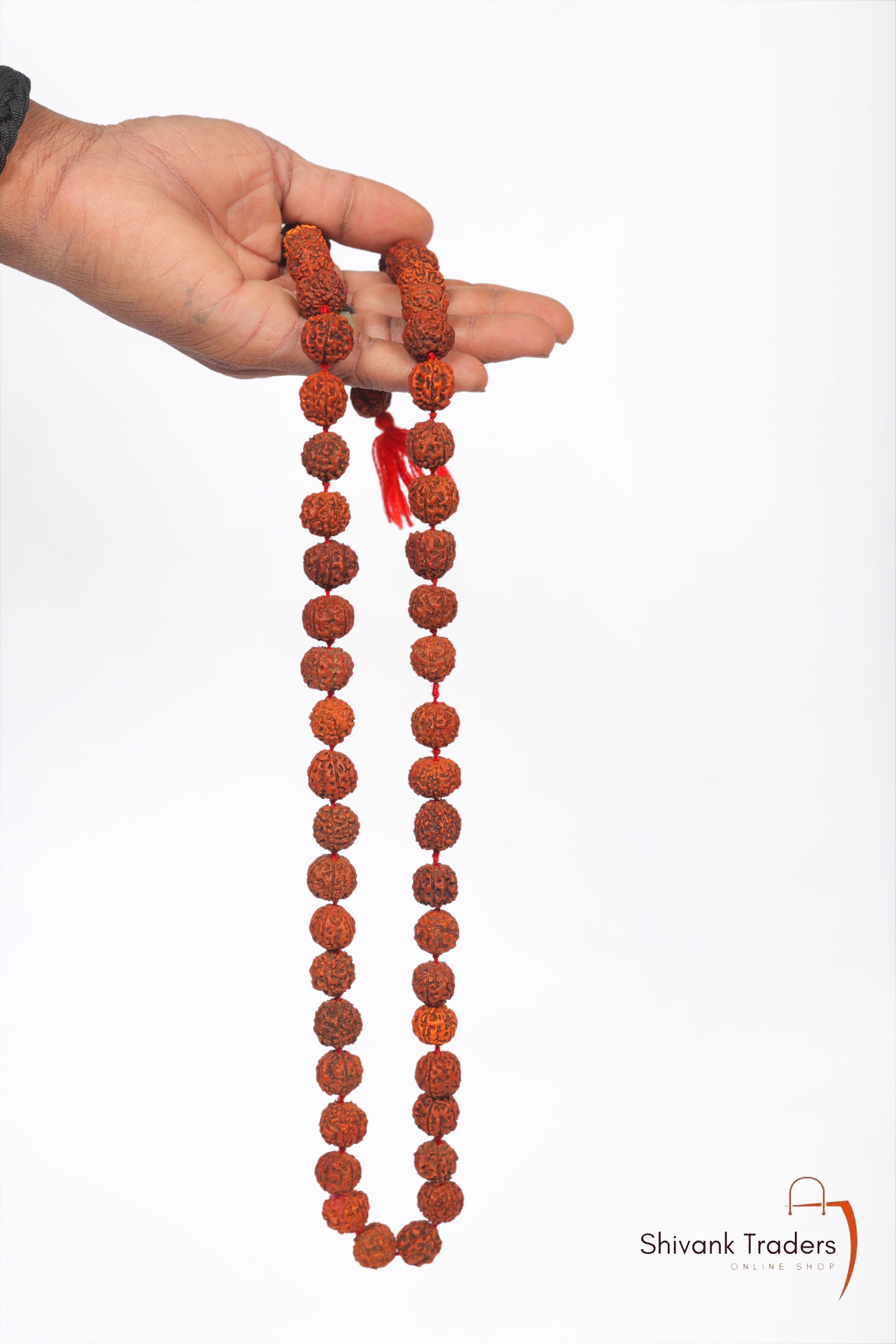 5 Mukhi Original Nepali Rudraksha Mala with Certification