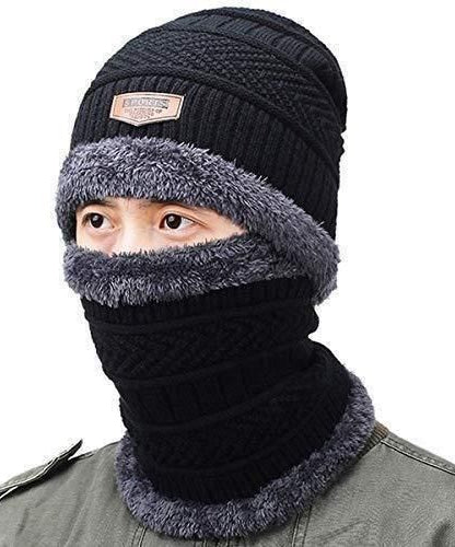 Unisex Woolen Cap Set