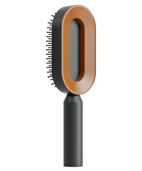 Self Cleaning Hair Brush For Women One-key Cleaning Hair Loss Airbag Massage Scalp Comb Anti-Static Hairbrush