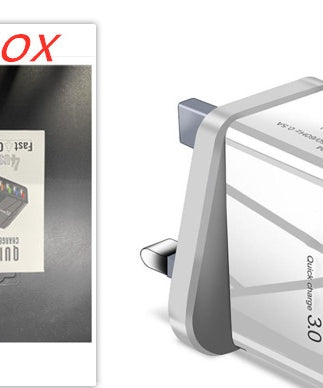 Illuminated 4USB Mobile Phone Charger 3A Charging Head