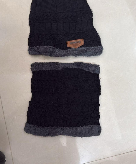 Unisex Woolen Cap Set