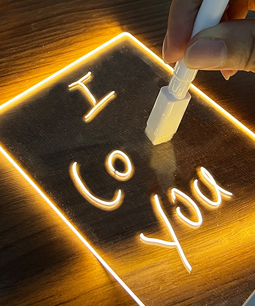 Creative Note Board Creative Led Night Light USB Message Board Holiday Light With Pen Gift For Children Girlfriend Decoration Night Lamp