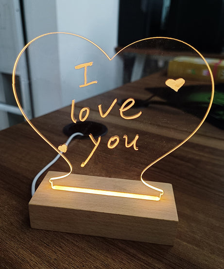 Creative Note Board Creative Led Night Light USB Message Board Holiday Light With Pen Gift For Children Girlfriend Decoration Night Lamp