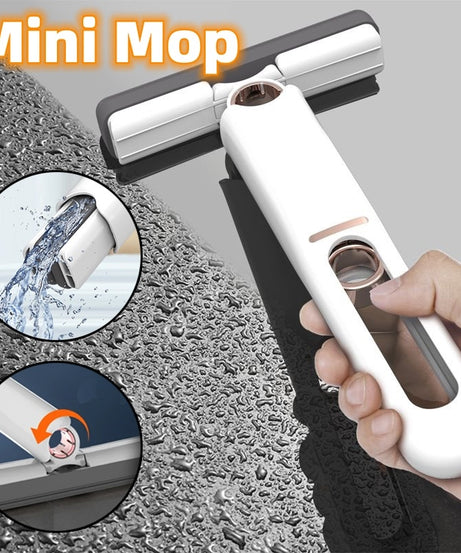 Mini Mops Floor Cleaning Sponge Squeeze Mop Household Cleaning Tools Home Car Portable Wiper Glass Screen Desk Cleaner Mop