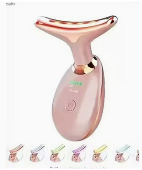 EMS Thermal Neck Lifting And Tighten Massager Electric Microcurrent Wrinkle Remover